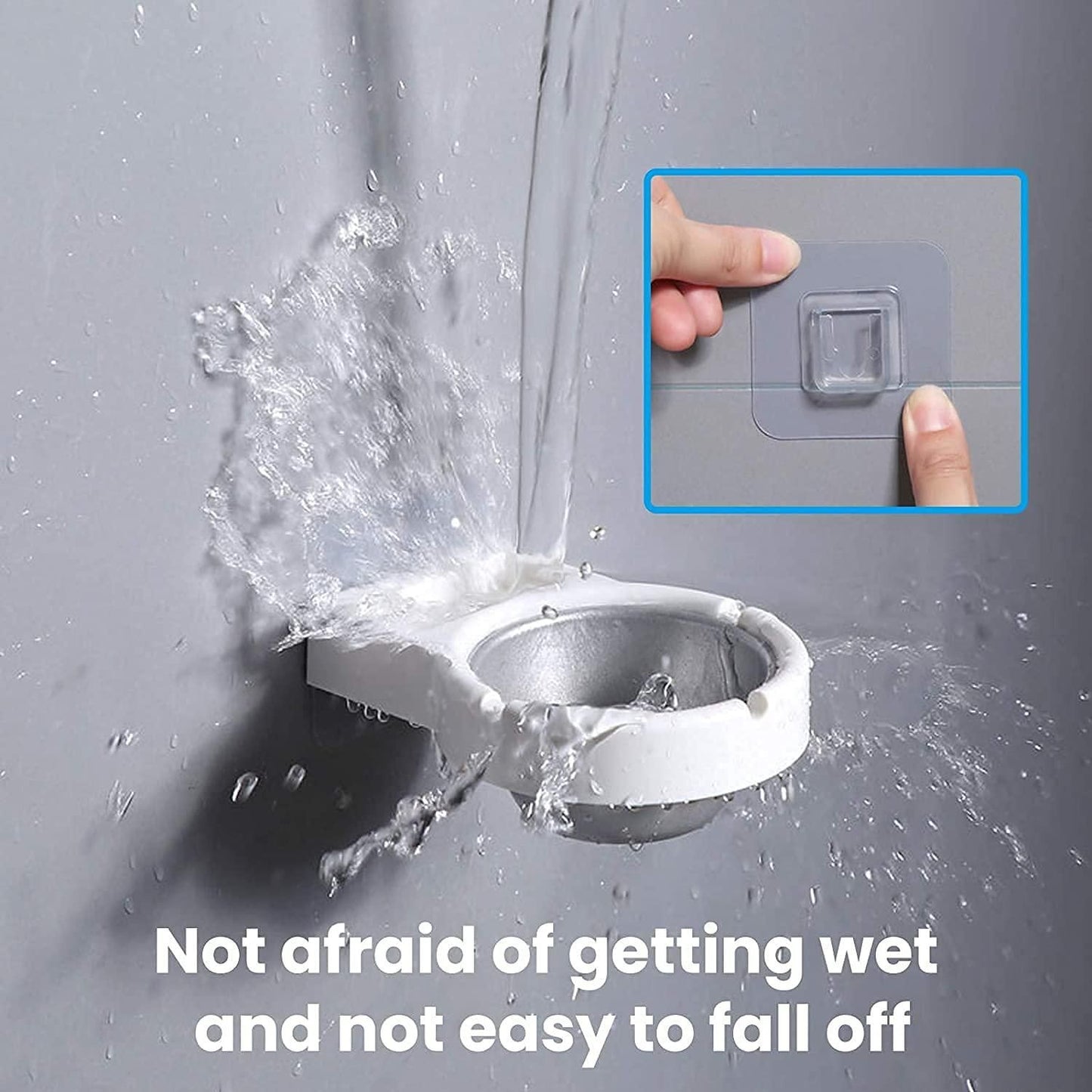 Stainless Steel Wall-Mounted Ashtray & Cigarette Lighter Storage Rack